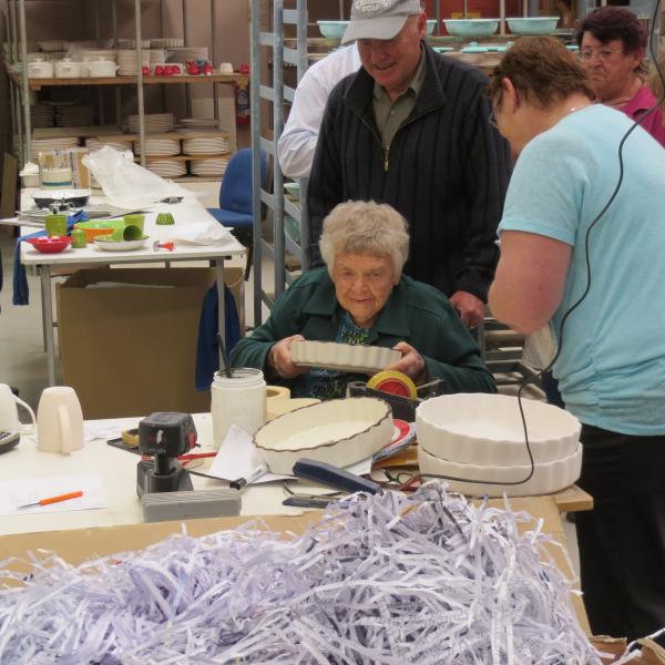 Looking through Temuka Pottery