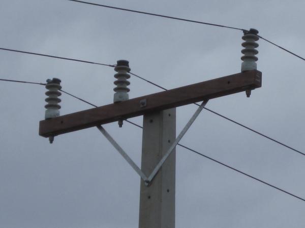 NZI 11kV Line Post Insulators, Muriwai Beach (Vector)