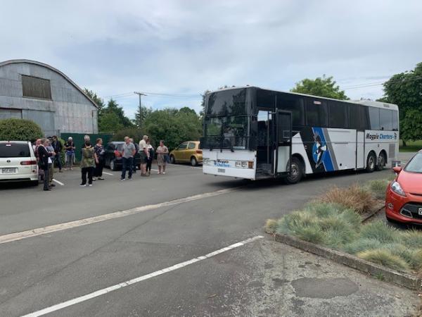 The bus was ready to launch