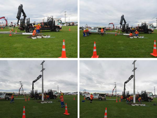 Pole installation Pole installation