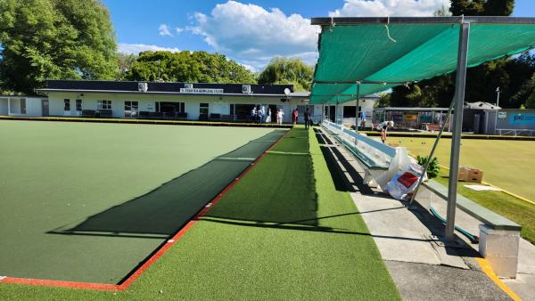 Temuka Bowling Club - did they know how misdirected bowls they would be seeing?