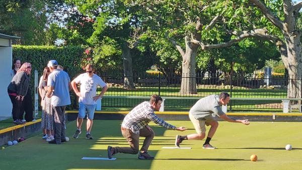 Action shot - Campbell and Bradley