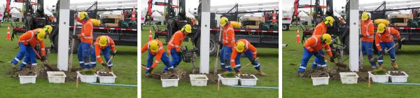 Pole installation Pole installation