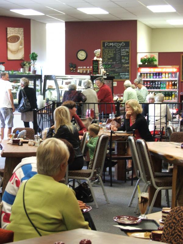 100% Homemade Cafe is the anchor for the Pottery Shop