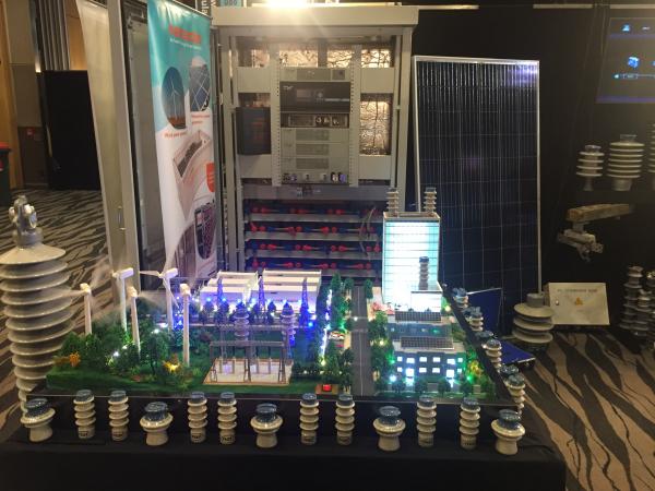 With a Narada model displaying wind and solar energy and BESS